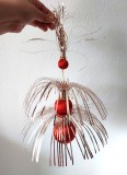 Ornament vintage de Craciun, vechi, Lametta, La Minouche Belgium, 33cm