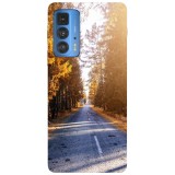 Husa compatibila cu Motorola Edge 20 model Fall road, Silicon, TPU, Viceversa, Transparent, Carcasa