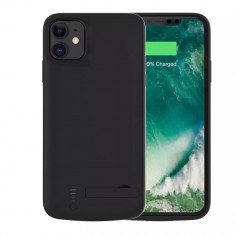 Husa cu baterie iPhone 11 Negru 6000mAh Techsuit PP foto