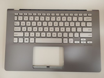 Carcasa superioara cu tastatura palmrest gri Laptop, Asus, VivoBook S14 K430, K430F, K430FA, K430FN, 90NB0KL4-R31US0, X430FA-1E, iluminata, layout US foto