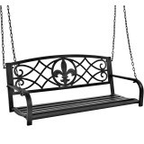 Cumpara ieftin Leagan suspendabil de gradina din otel negru Abea 127x56x52 cm