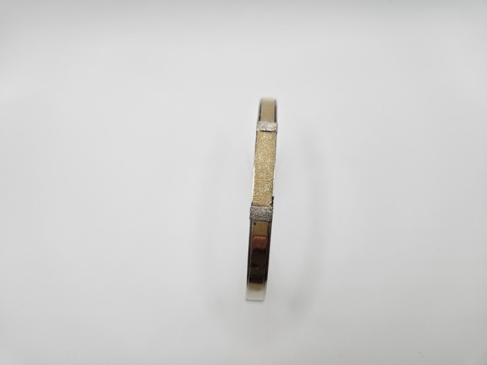 Bratara fixa din argint si aur #2002