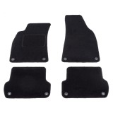 Set covorase auto mocheta Velor AUDI A4 (B6), 11.2000-11.2004; A4 (B7), 11.2004-03.2008, negru,