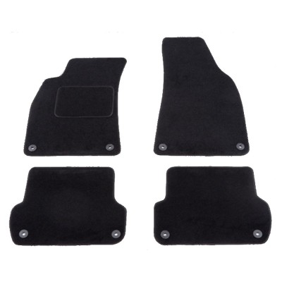 Set covorase auto mocheta Velor AUDI A4 (B6), 11.2000-11.2004; A4 (B7), 11.2004-03.2008, negru, foto