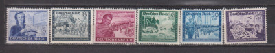 GERMANIA DEUTSCHES REICH 1944 MI. 888-893 MNH foto