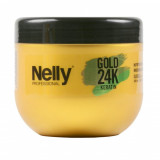 Cumpara ieftin Masca nutritiva pentru parul usact si deshidratat Gold 24K Keratin, 500 ml, Nelly Professional