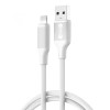 Cablu Date si Incarcare USB-A - Lightning XO Design NB265, 12W, 1m, Alb, Apple