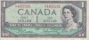 Bancnota Canada 1 Dolar 1954 (1961-72) - P75b VF+ ( vezi descriere )