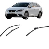 Cumpara ieftin Set 3 stergatoare SEAT LEON ST Estate Van (5F8) din 2014-2020, pentru parbriz si luneta fata si spate auto, Bosch Aerotwin-Aerotwin, din cauciuc silic