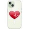 Husa personalizata apple iphone 15 plus, magsafe, the heart beats