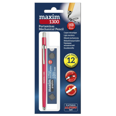 Creion Mecanic 2mm + Set 12 Mine 2mm, Alpino Maxim 1300 foto