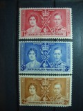 BECHUANLAND 1937 SERIE INCORONAREA GEORGE VI MH, Nestampilat