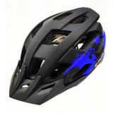 Casca biciclisti AVO-24, marime L (58-61 cm), culoare negru/albastru Cod:U00442