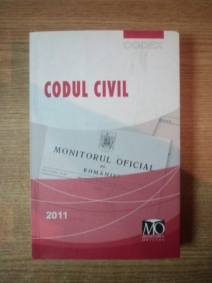 CODUL CIVIL , EDITIA IULIE 2011 foto
