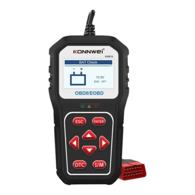 Aparat pentru scanare si diagnoza auto KW818, OBDII, test baterie foto