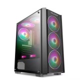 Cumpara ieftin Sistem GAMING Droid, 8th-Gen Intel&reg; SIX-CORE&trade; i5-8400 4.00GHz Turbo, 8GB DDR4, 128GB SSD + 1TB HDD, Radeon RX550 4GB GDDR5 NewTechnology Media