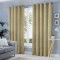 Set draperii tip tesatura in cu inele gri, Madison, 200x265 cm, densitate 700 g/ml, Telma, 2 buc