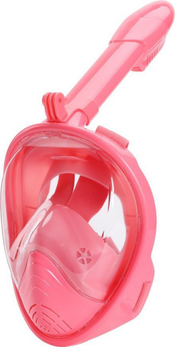 Mască de snorkelling Destiny, cu fața &icirc;ntreagă, pentru copii, 4+, XS, roz