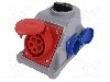 Conector alimentare AC, IEC 60309, IP44, 16A, 400V AC, 5 pini, PCE - 96061551 (SCHUKO)