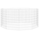Cumpara ieftin Adapost pentru animale cu 10 panouri, 54x80 cm, fier galvanizat