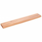 Cumpara ieftin Polita perete maro deschis 60x10x2 cm lemn masiv stejar tratat