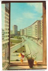 CPIB 17401 CARTE POSTALA - BUCURESTI. VEDERE DIN PIATA PALATULUI R.P.R.