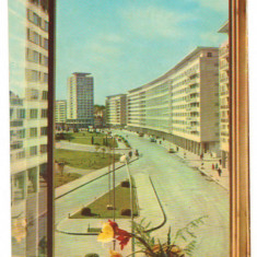 CPIB 17401 CARTE POSTALA - BUCURESTI. VEDERE DIN PIATA PALATULUI R.P.R.