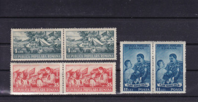 ROMANIA 1951 LP 279 PIONIERI PERECHE MNH foto