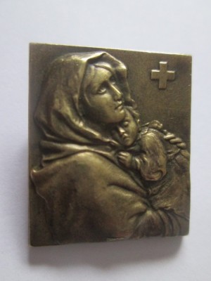 Insigna Crucea Rosie Franta 1951 foto