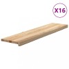 Trepte scari 16 buc Stejar masiv netratat 110x30x2 cm, DKD Home Decor
