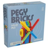 Joc educativ de constructii, moara de vant, de la 2 ani