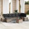 vidaXL Set de canapea de grădină 8 pcs Gri Rattan poli