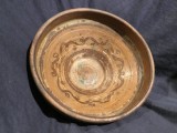 Arta / Traditie / Colectie - Veche farfurie / blid / castron realizat in zona Olteniei !