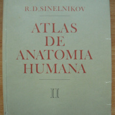 SINELNIKOV - ATLAS DE ANATOMIE UMANA (in limba SPANIOLA) - volumul 2 - 1986