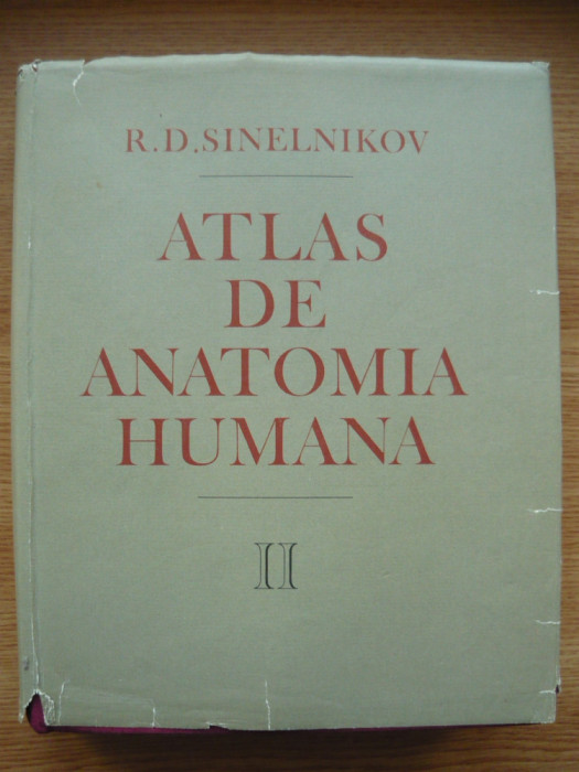SINELNIKOV - ATLAS DE ANATOMIE UMANA (in limba SPANIOLA) - volumul 2 - 1986