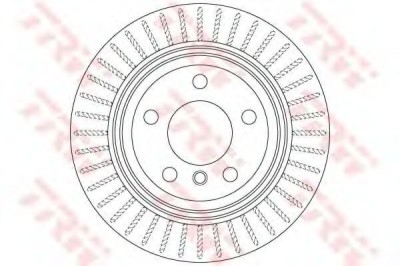 Disc frana BMW Seria 4 Cabriolet (F33, F83) (2013 - 2016) TRW DF6513S foto