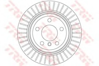 Disc frana BMW Seria 3 (F30, F35, F80) (2011 - 2016) TRW DF6513S foto