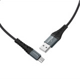 HOCO - Cablu de date (X38 Cool Charging) - USB-A la USB Type-C, 12W, 2.4A, 1.0m - Negru
