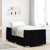 VidaXL Cadru de pat cu saltea Negru 100 x 200 cm țesătură 3398267