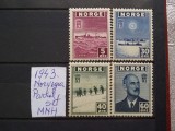 1943-Norvegia-Partial set-MNH