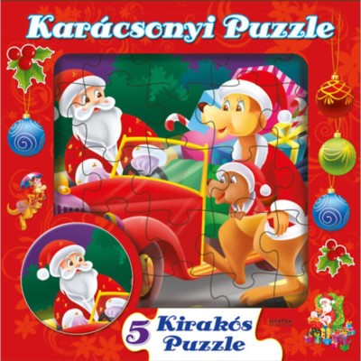 Kar&amp;aacute;csonyi puzzle - 5 kirak&amp;oacute;s puzzle mese foto