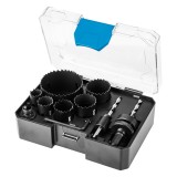 Set freze tubulare bi-metal Co8% Graphite, 9 piese, 19-68 mm