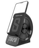 Incarcator wireless,Boxa,Bluetooth 5.1,incarcare USB,wireless 10W,functie de convorbire,alarma,radio,slot card TF si intrare AUX.