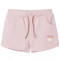 Pantaloni scurți pentru copii cu șnur, roz deschis combinat, 116