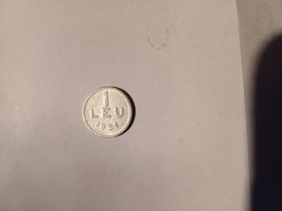 CY - Leu 1951 Romania / frumos / aluminiu foto