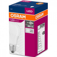 Bec Led Osram, E27, LED VALUE Classic A, 8.5W(60W), 220V, lumina rece (6500K), 806 lumeni, durata de viata 15.000 ore, clasa energetica A+ foto