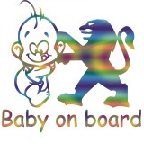 Cumpara ieftin Sticker Peugeot Baby On Board