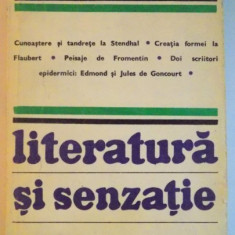 LITERATURA SI SENZATIE de JEAN-PIERRE RICHARD,BUC.1980