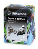 Ulei Motor 4T SILKOLENE Super 4 10W40 4l, API SL JASO MA-2 Semi-synthetic bio-degradable packaging
