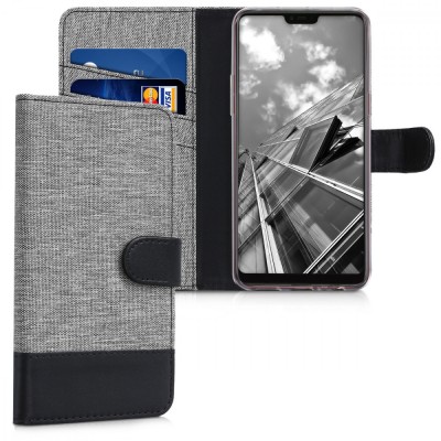 Husa pentru OPPO F7, Textil, Gri, 44999.01 foto